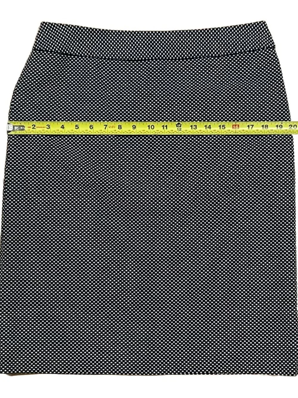 Navy White Polka Dot Pencil Skirt Size 10 Jones New York